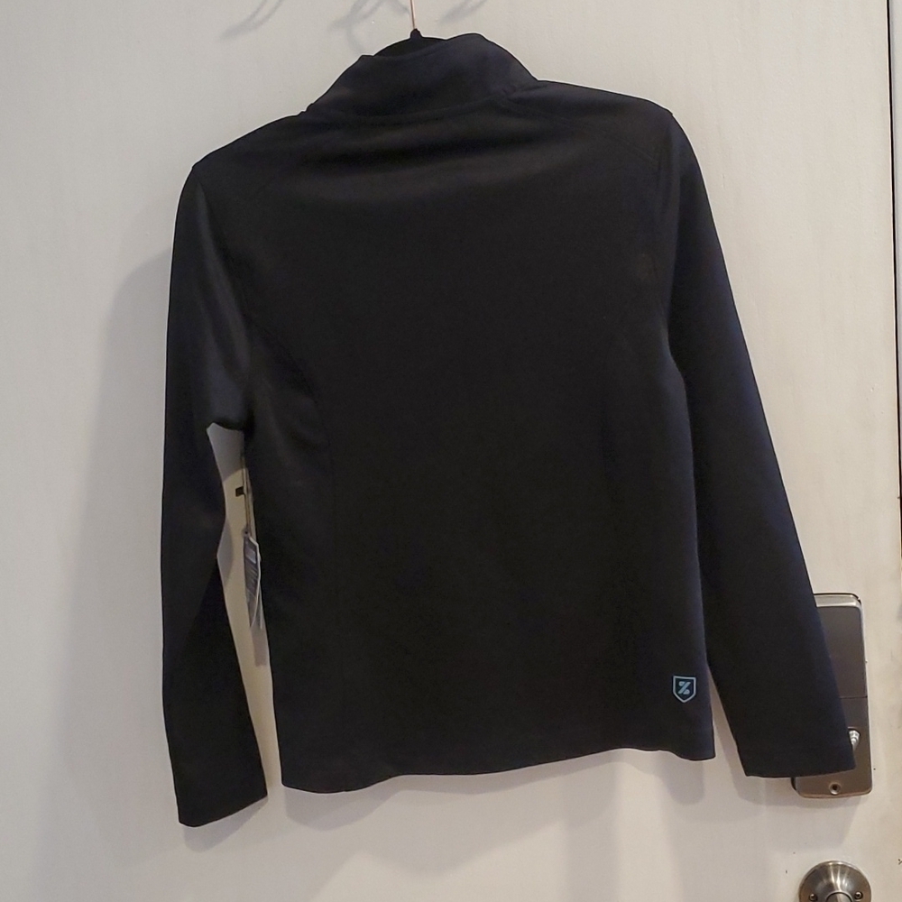 Zusa Black Influencer Quarter Pullover S NWT *flaw zipper - Picture 8 of 9